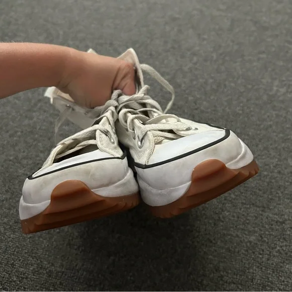 Converse Run Star Hike Lugged Hi Top in Cream, Black, & Gum Women’s Size 7 - Picture 11 of 16